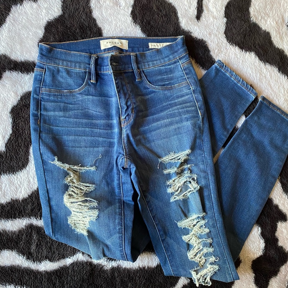 Pacsun distressed skinny jeans